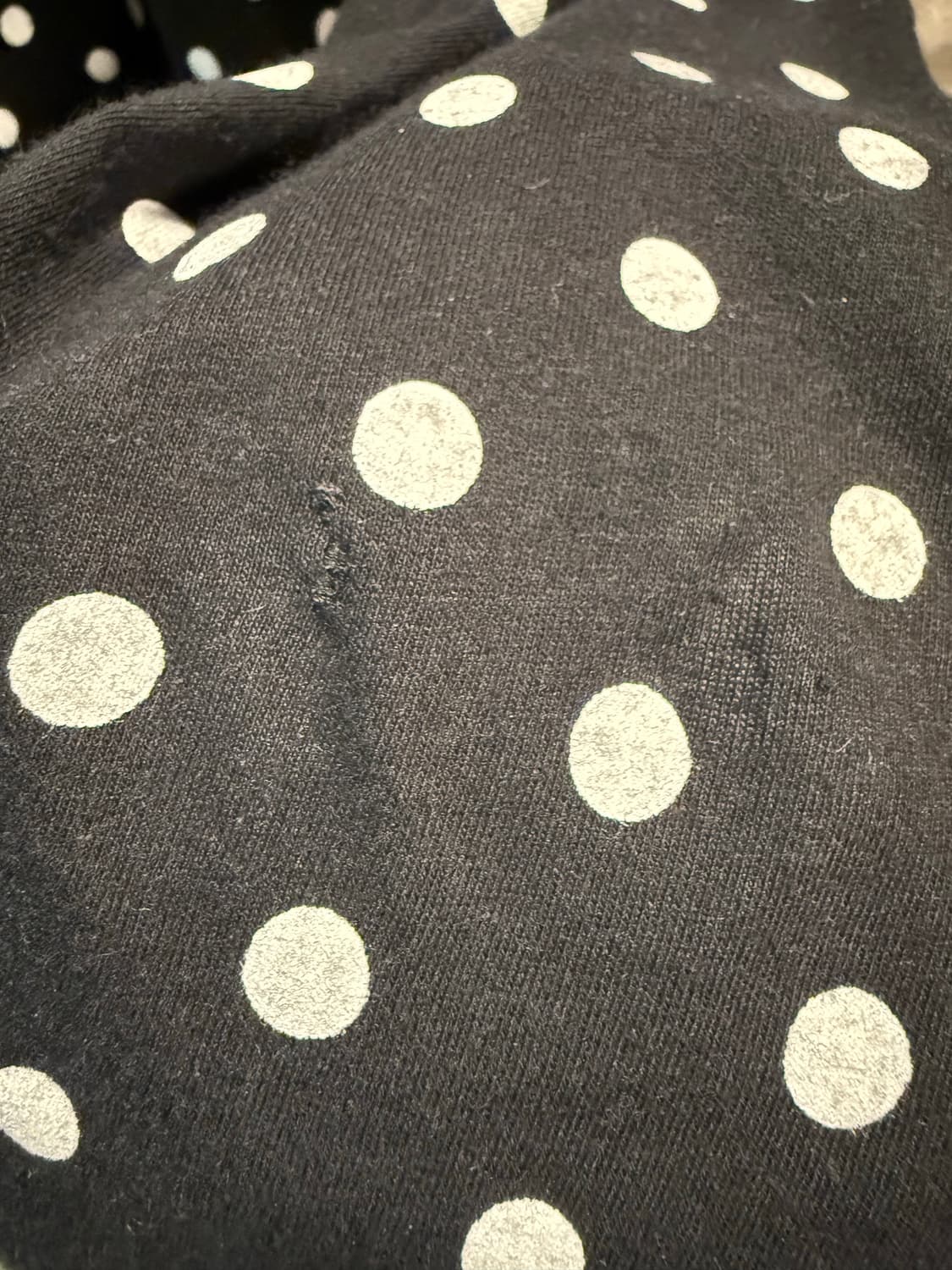 꼼데가르송 플레이 도트 롱슬리브 티 블랙 M 상품이미지8