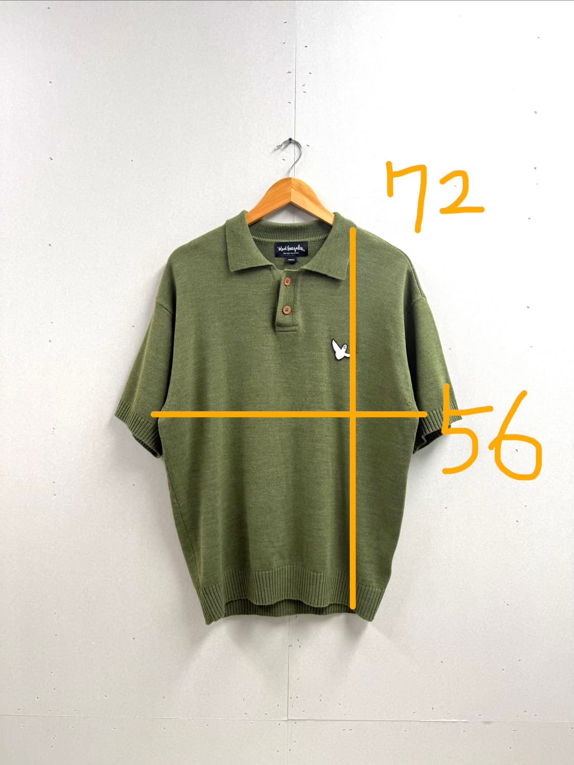 남성 M~L / 와릿이즌 마크곤잘레스 니트 카라 반팔  상품이미지2