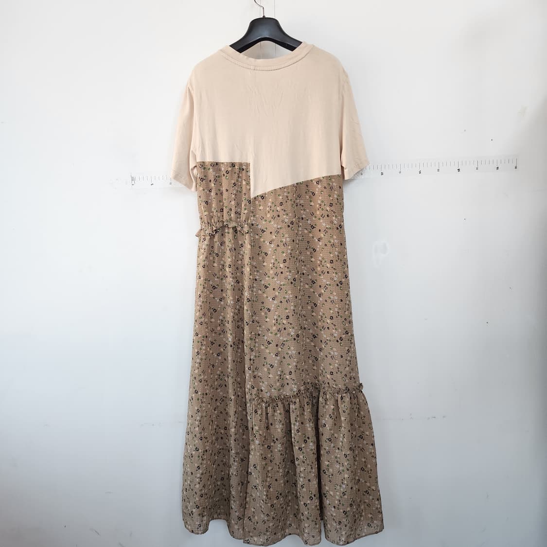 LIST 플라워 반팔 쉬폰 롱 원피스 상품이미지3