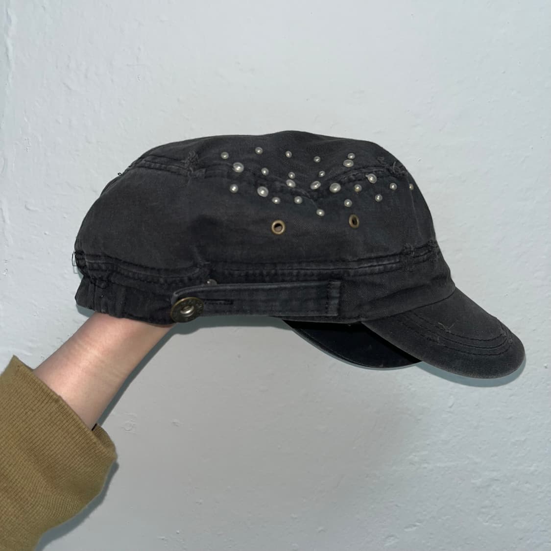 빈티지 비즈 포인트 캡 상품이미지4