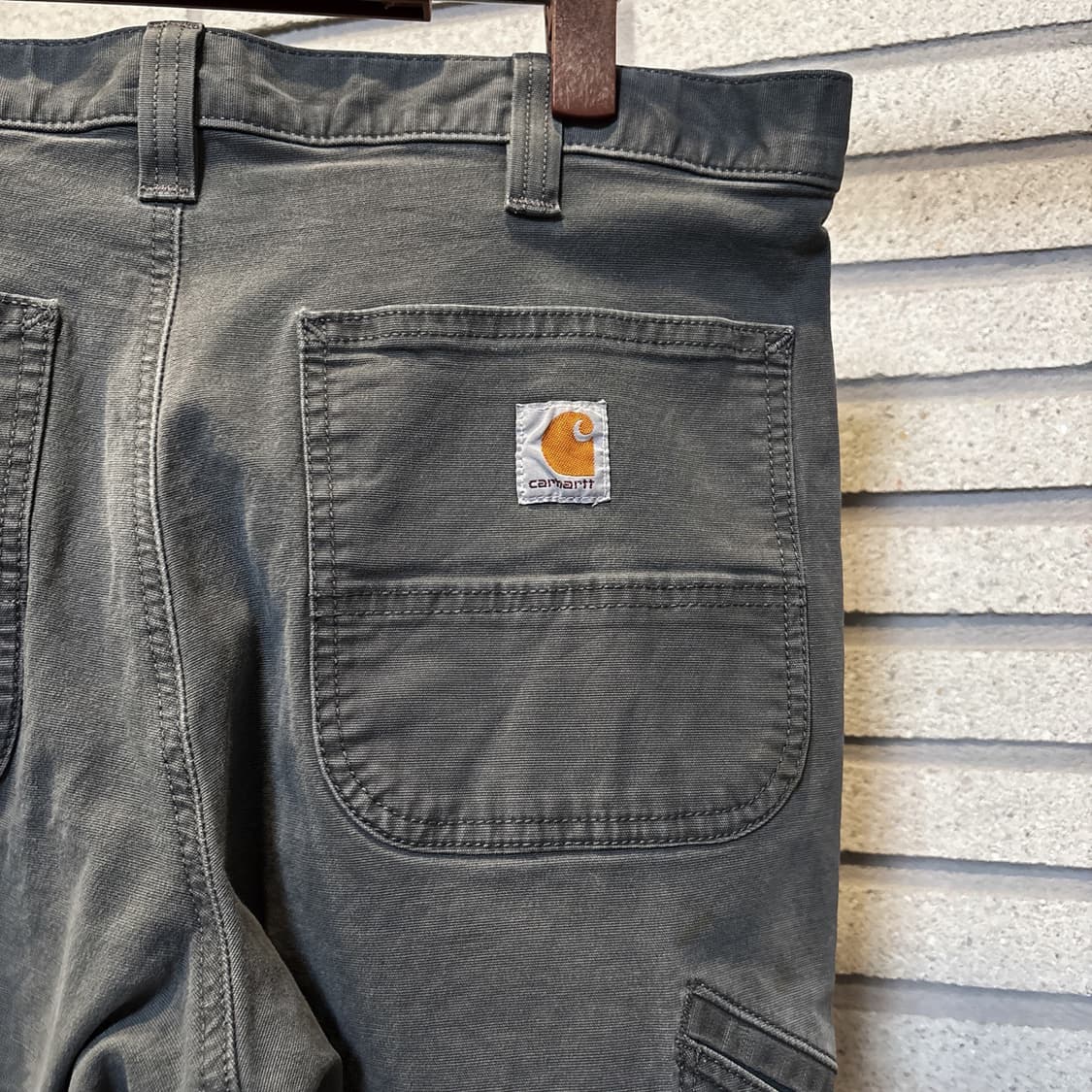 칼하트 워크 카펜터 코튼팬츠 사이드포켓 디테일 차콜 상품이미지8