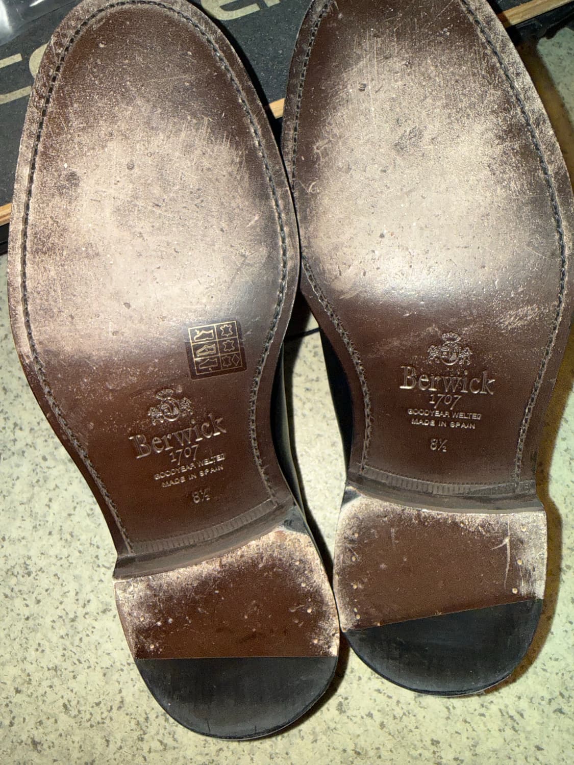 버윅 5341(4406) 소프트 카프 홍창 더비 UK8.5 상품이미지6