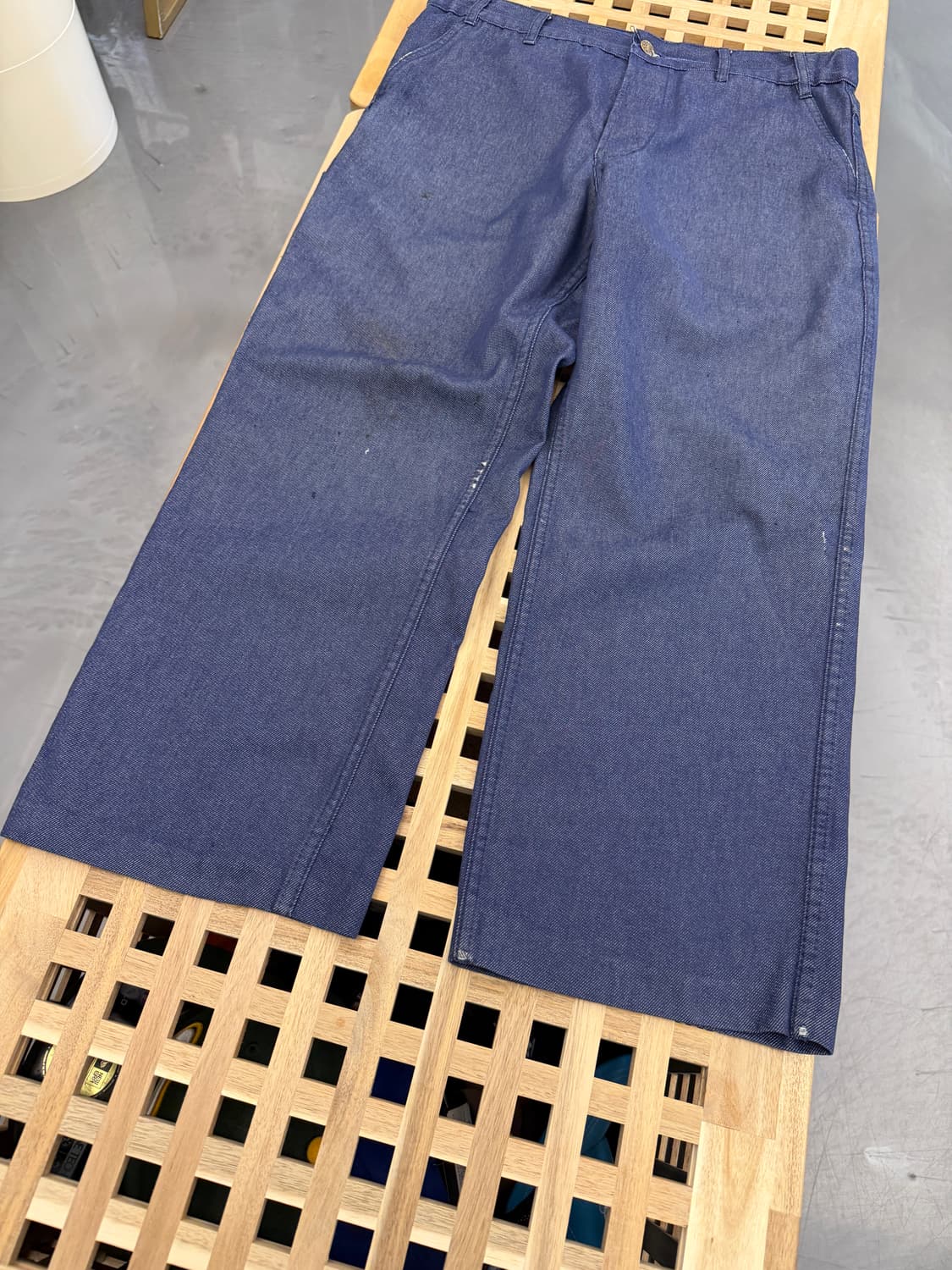 90s BARBE BLEUE FRENCH DENIM 데님 프렌치워크팬츠 상품이미지6