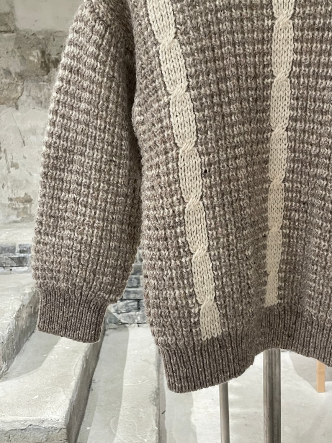 cornel 베이지 헤비울 스웨터 상품이미지4