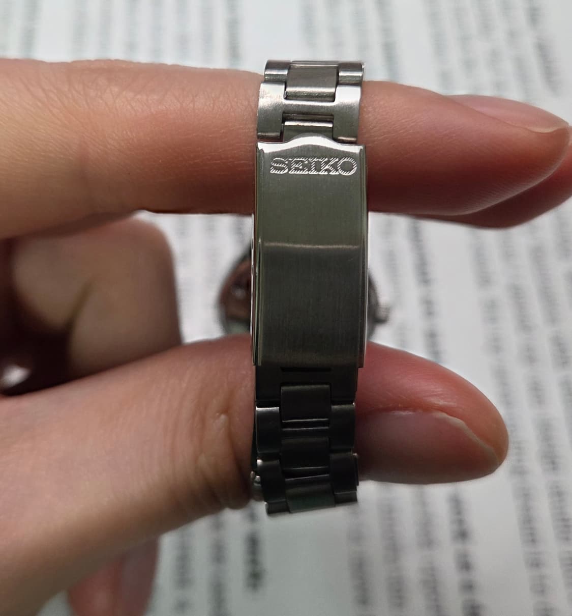 레어] 빈티지 세이코 눈송이 실버다이얼 한자 데이데이트 오토매틱 여성용  상품이미지7