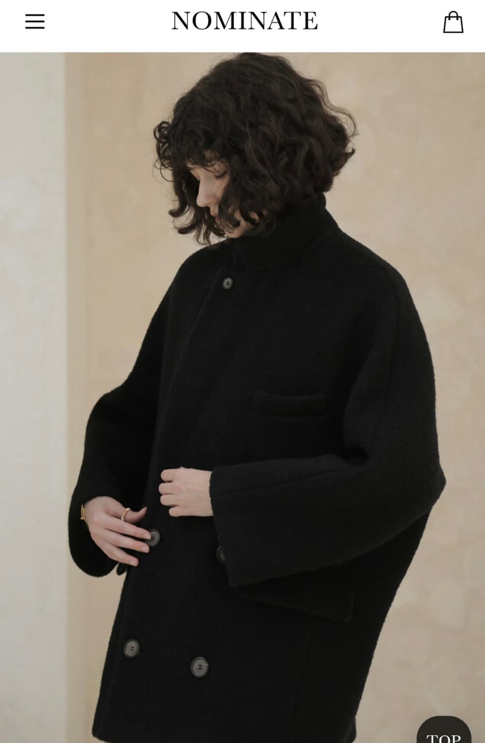 노미나떼 노엘 부클하프코트 상품이미지2