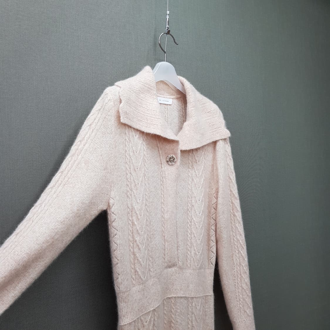 미샤 2022 와이드카라 울혼방 원피스 S사이즈 상품이미지5