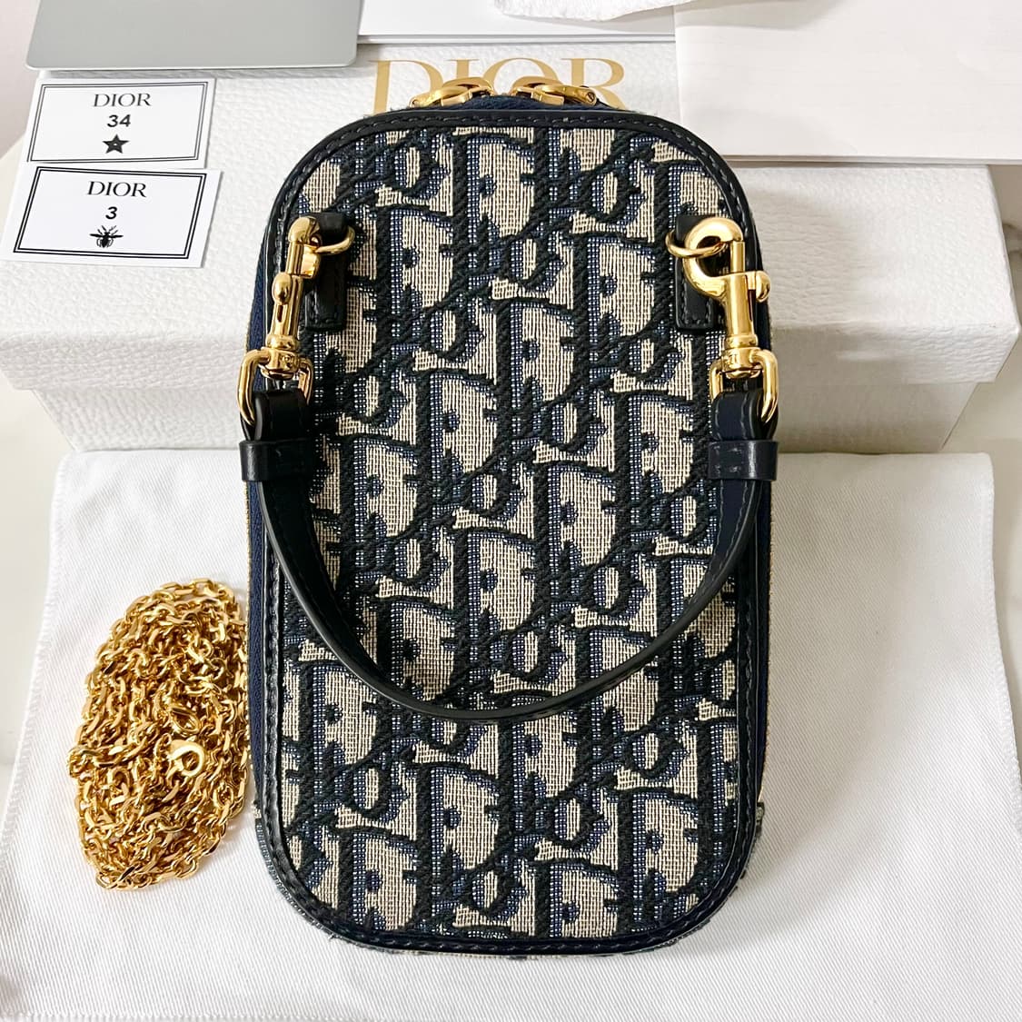 [S+급/정품] 디올 30 몽테인 오블리크 폰홀더 체인 크로스백 가방 상품이미지3