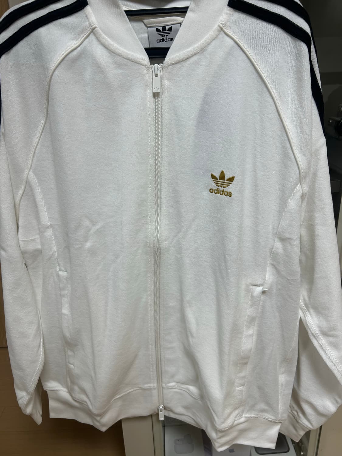 아디다스 화이트 져지 트랙탑 집업 M (새상품) 상품이미지1