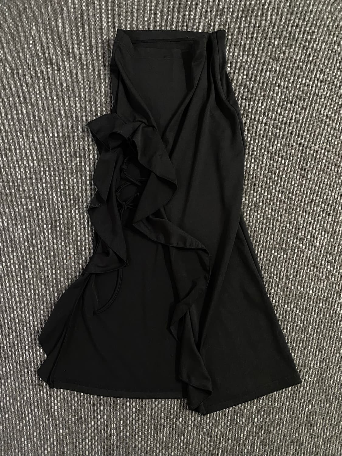 Minimal Mood Lace Detail Black Skirts 상품이미지4