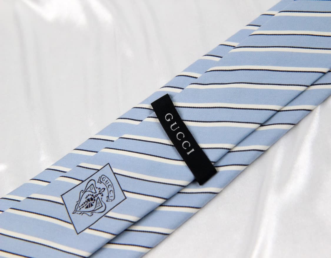 구찌 7.2cm A등급 슬림 남자 명품 넥타이 상품이미지3