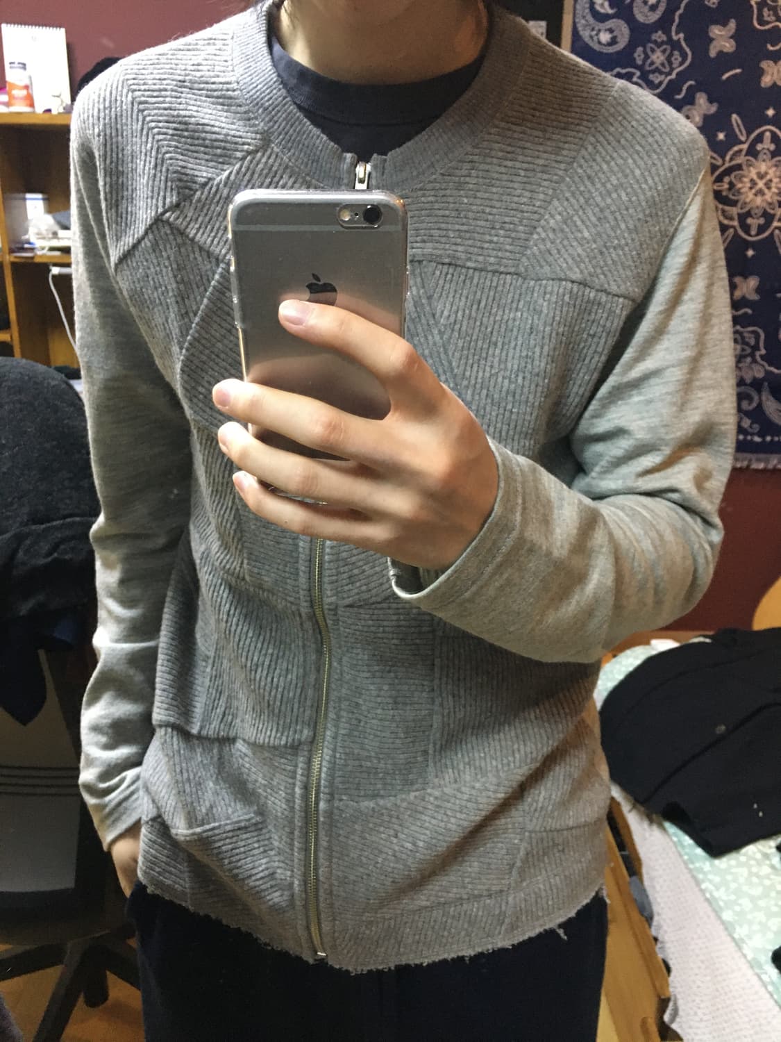 꼼데가르송 옴므 울 패치  집업 상품이미지10