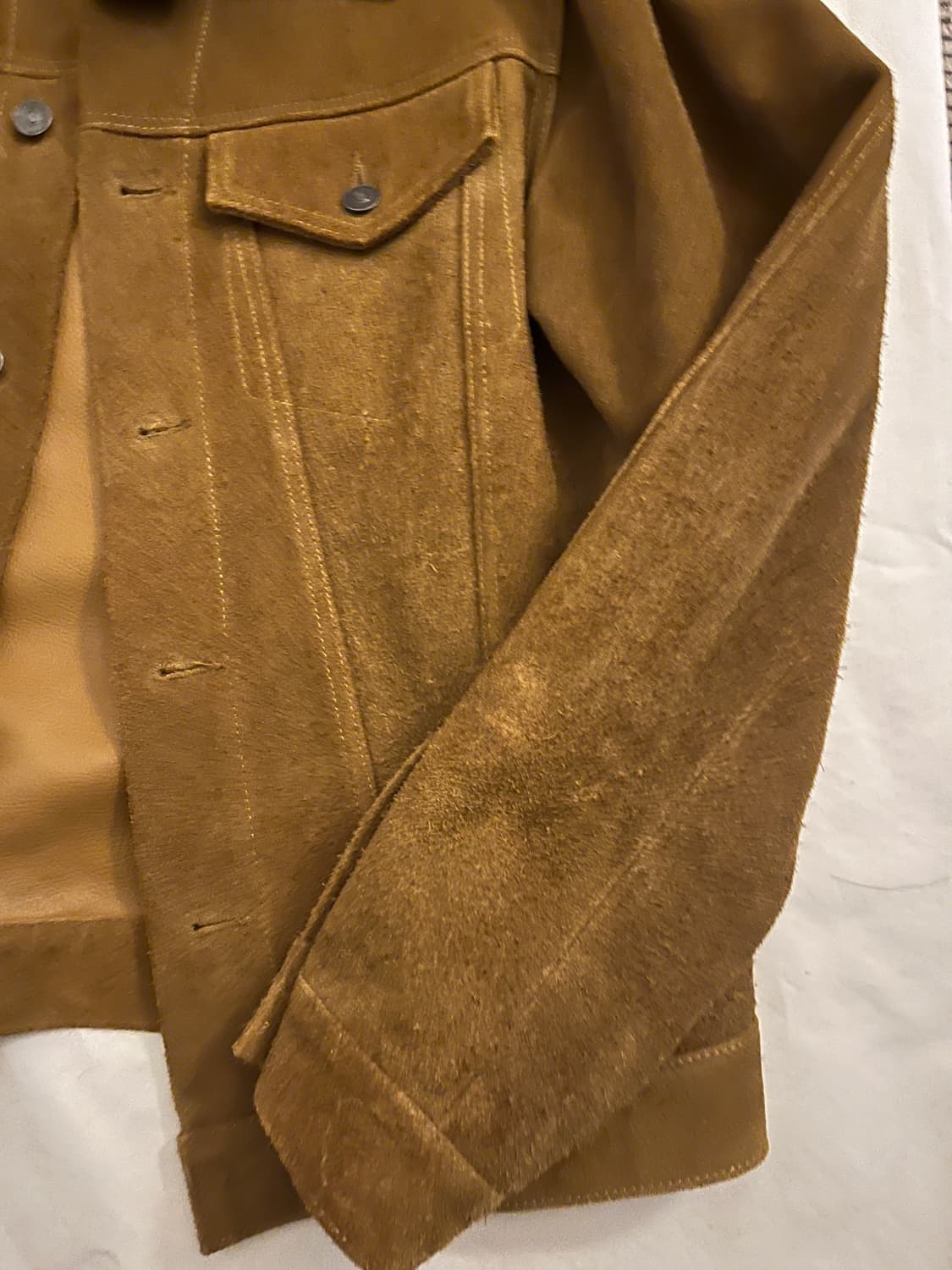 자라 오리진 리얼 스웨이드 트러커 L 상품이미지3