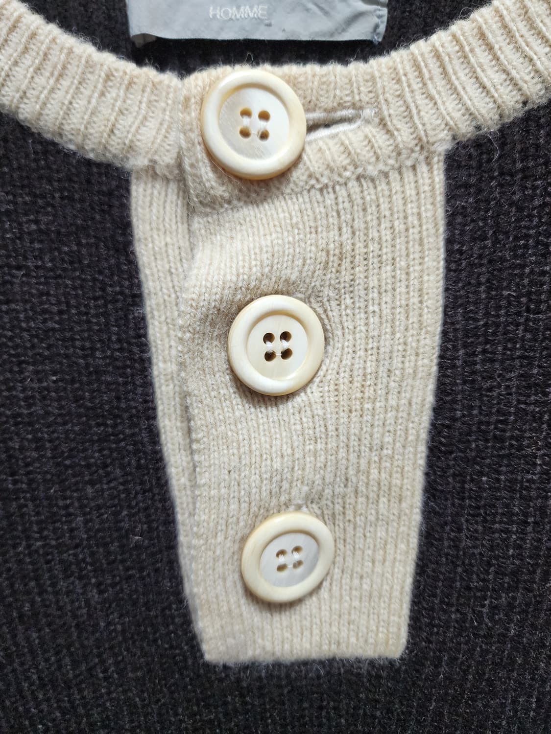 꼼데가르송 옴므 90s 배색 니트 상품이미지3