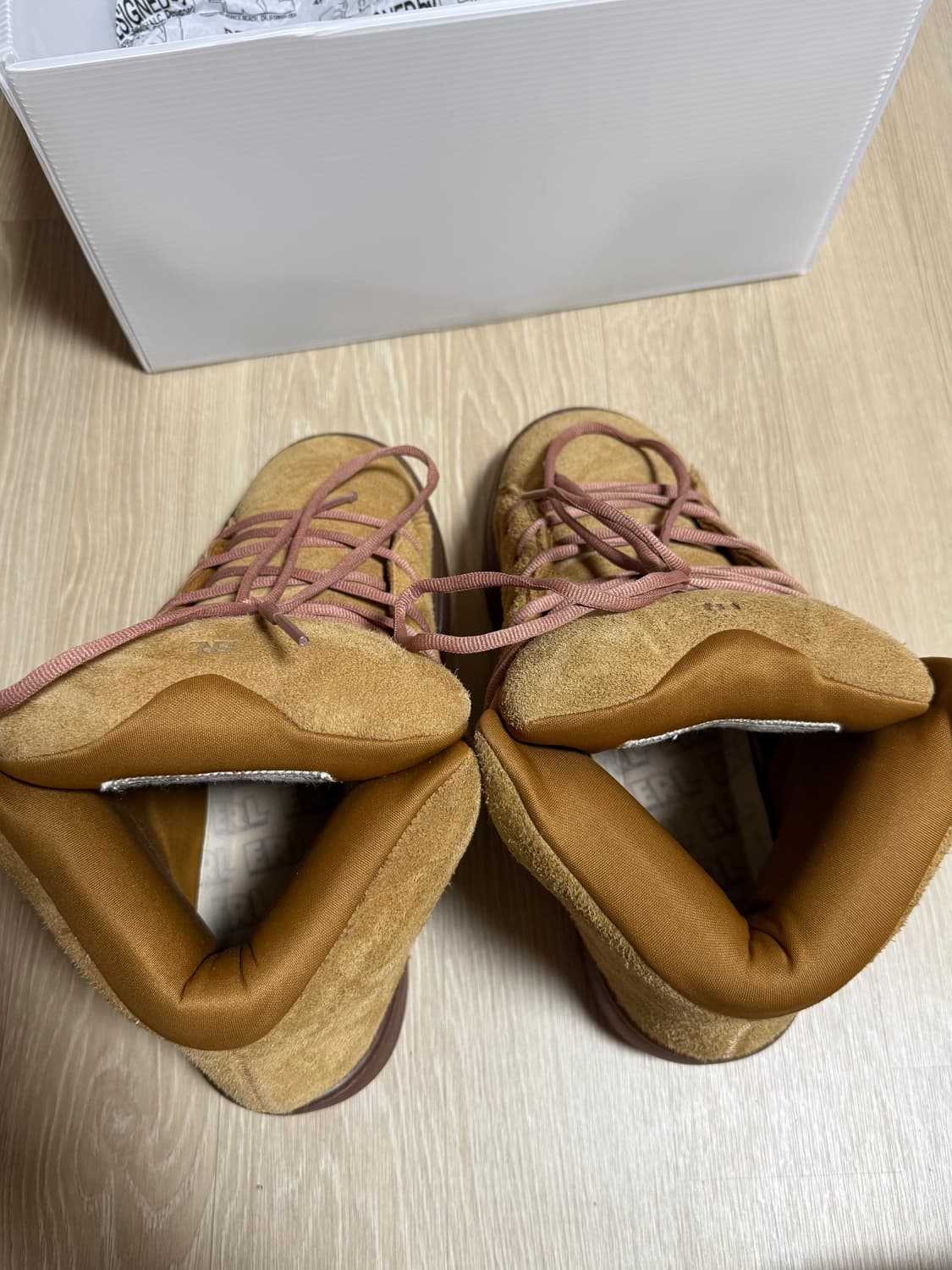 ERL 뱀프 스웨이드 브라운 하이탑 스니커즈 300 상품이미지3