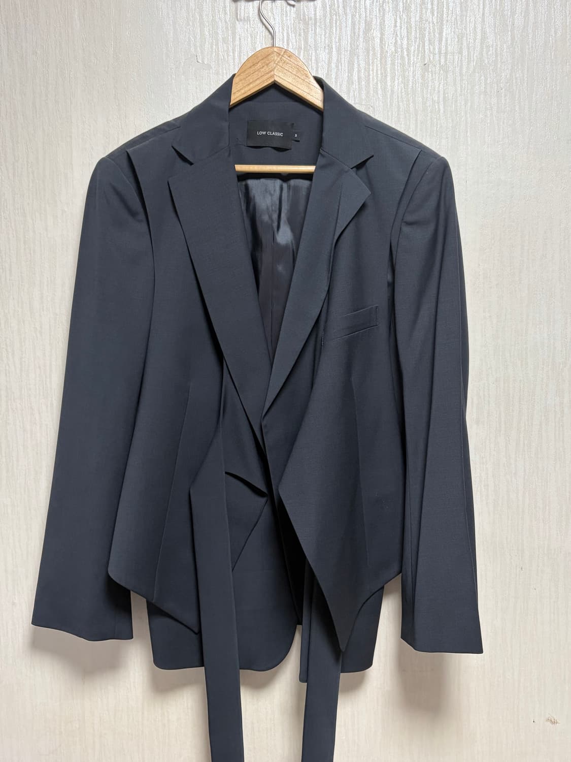 로우클래식 울 블레이져 블루그린 상품이미지4