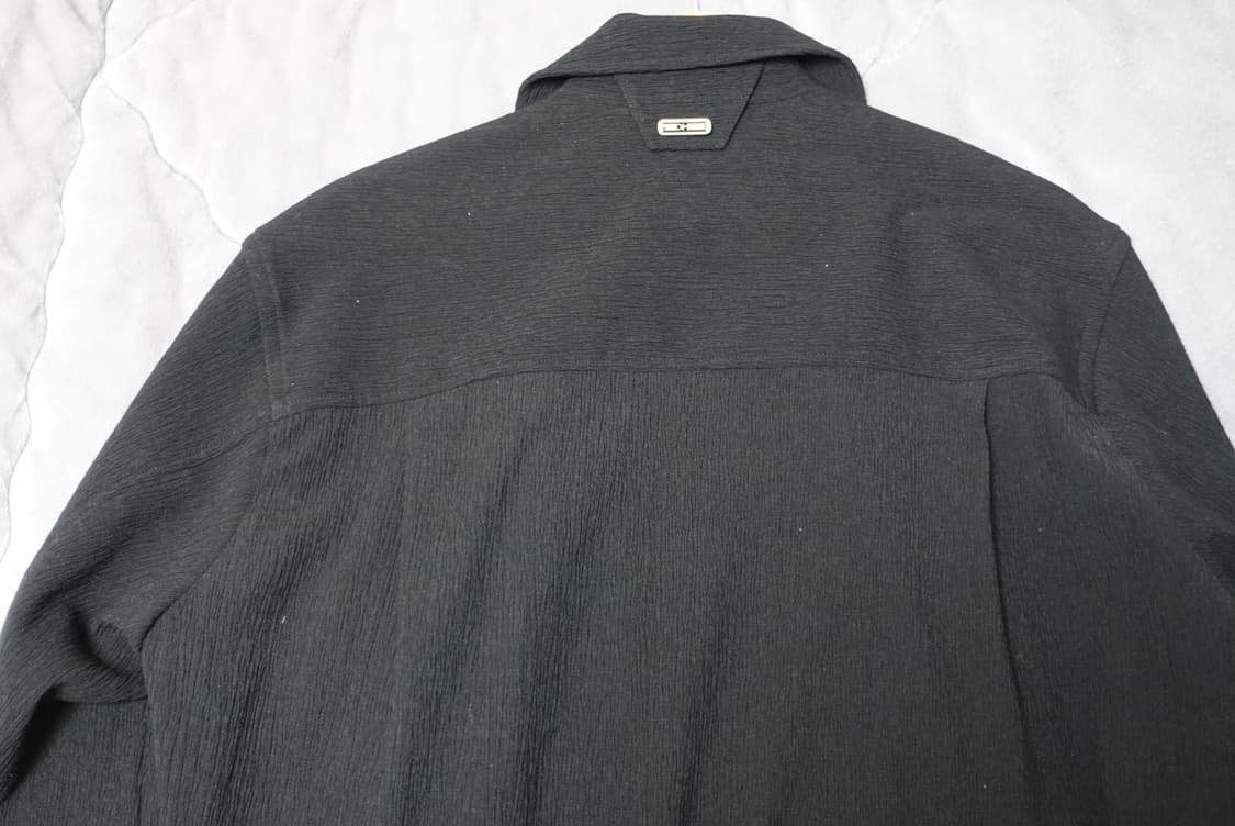 솔리드옴므 플리츠 셔츠 블랙 44사이즈 상품이미지6