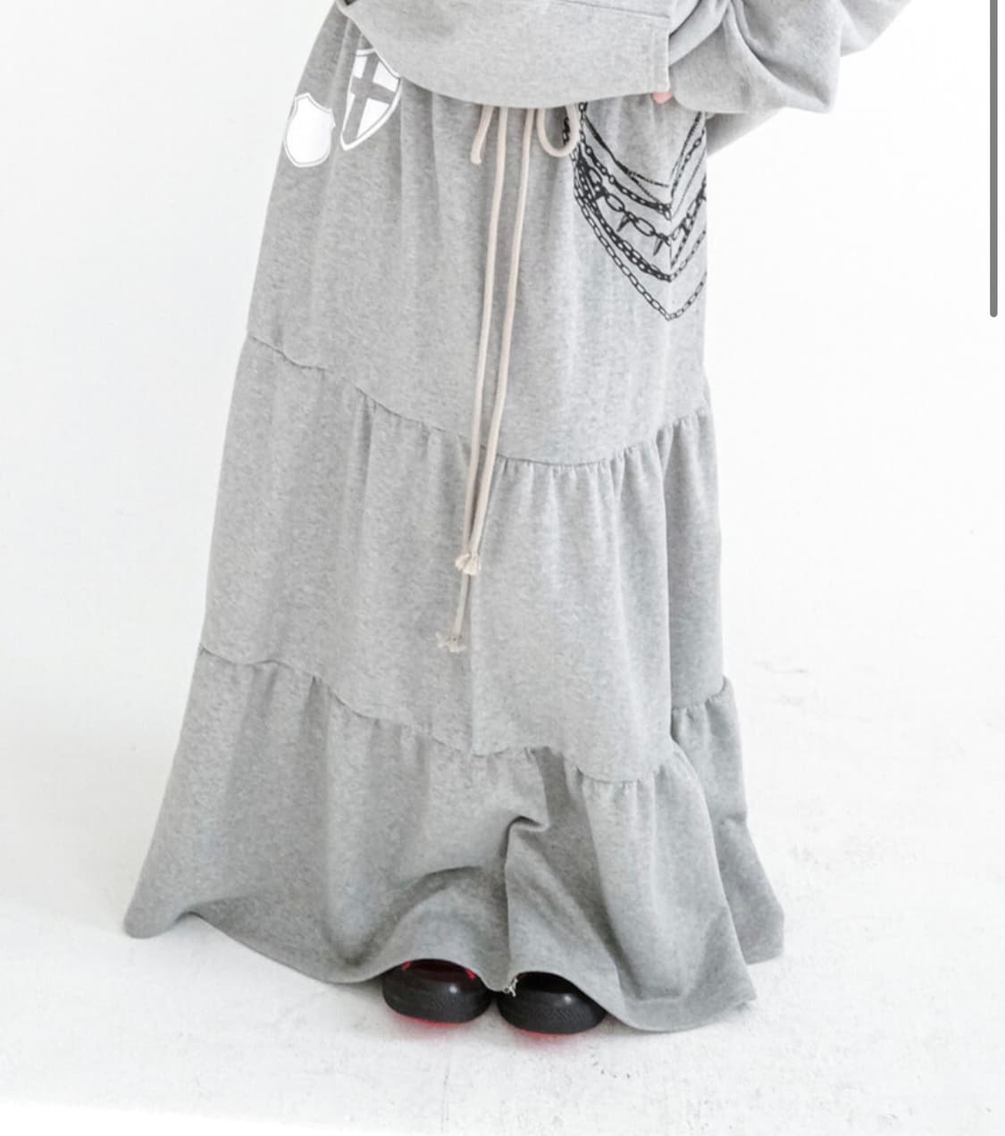 (새상품)maxi jersey tiered skirt 상품이미지2