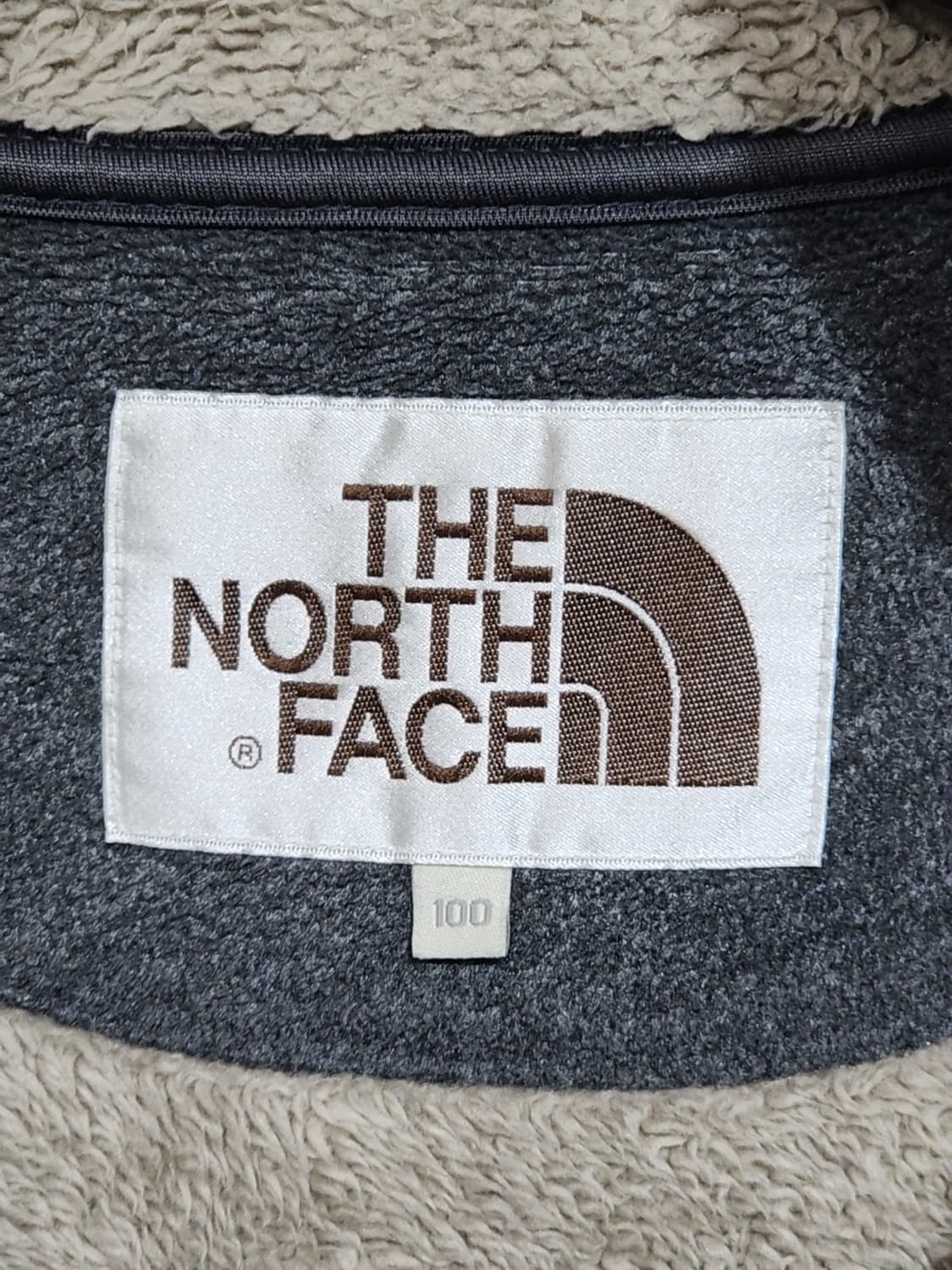 (100) 노스페이스 후리스 점퍼 차콜 플리스 자켓  상품이미지3