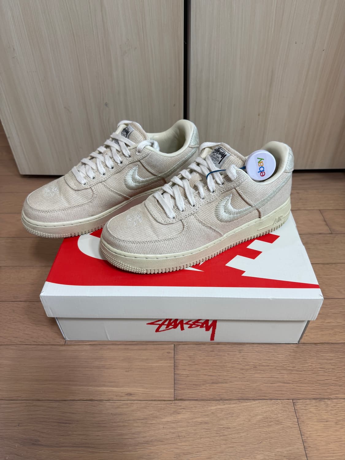 [255] 나이키 x 스투시 나투시 stussy 에어포스1 로우 파슬 상품이미지1