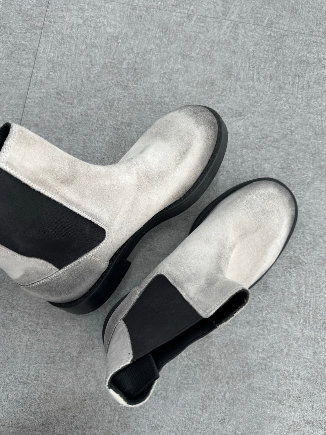 ZARA 화이트 누벅 부츠 상품이미지6