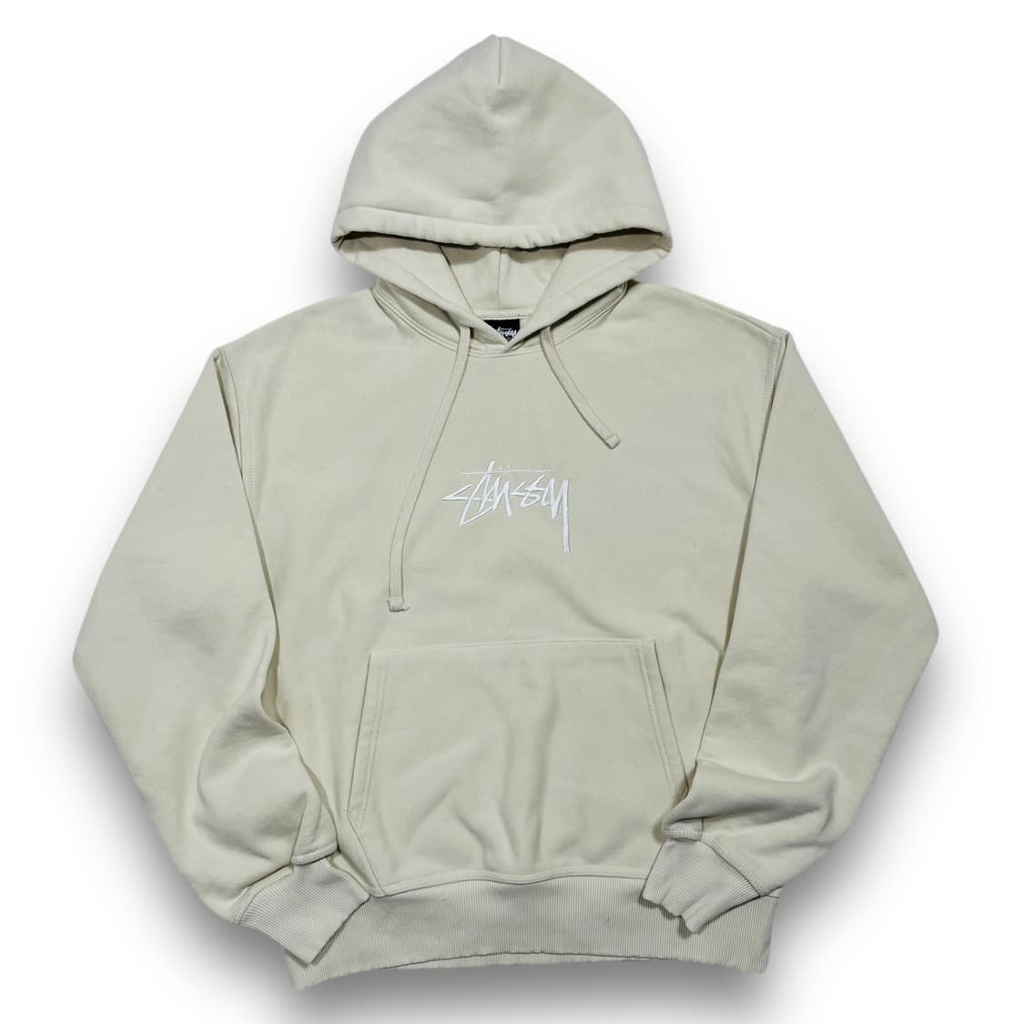 스투시 스탁 화이트 자수 로고 스트릿 후디 상품이미지1