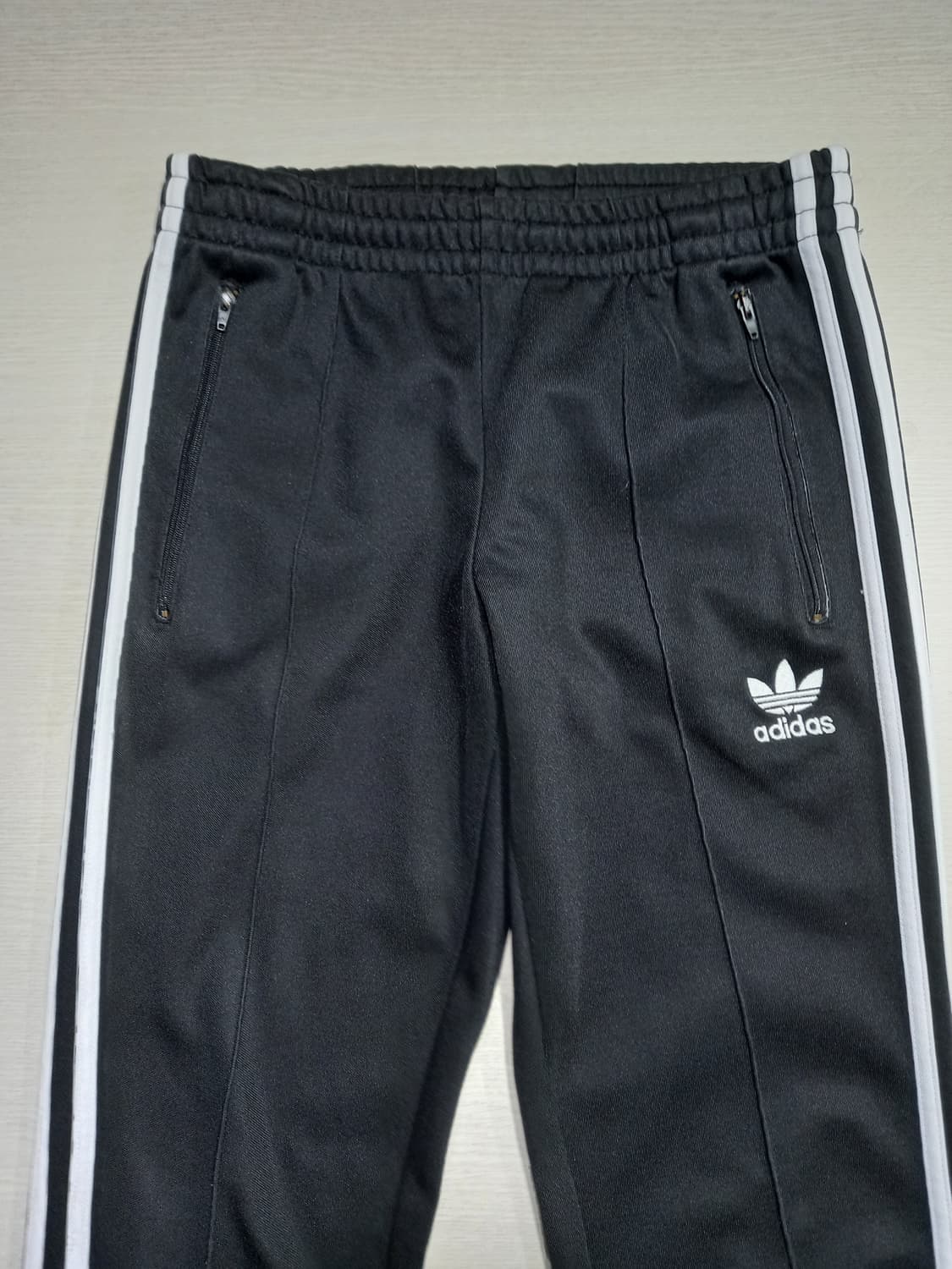 28 adidas 봄가을용 스판 트레이닝하의 블랙 28-907 상품이미지3