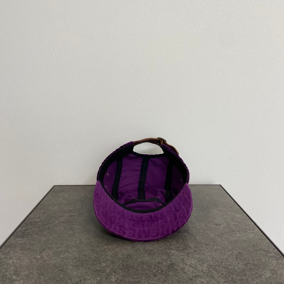 슈프림 자카드 로고 퍼플 박스로고 캠프캡 모자 상품이미지5