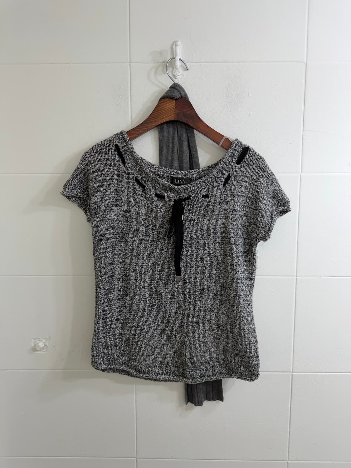 엑시즈팜 레이스 코트 그레이 니혼진 코디세트  상품이미지6