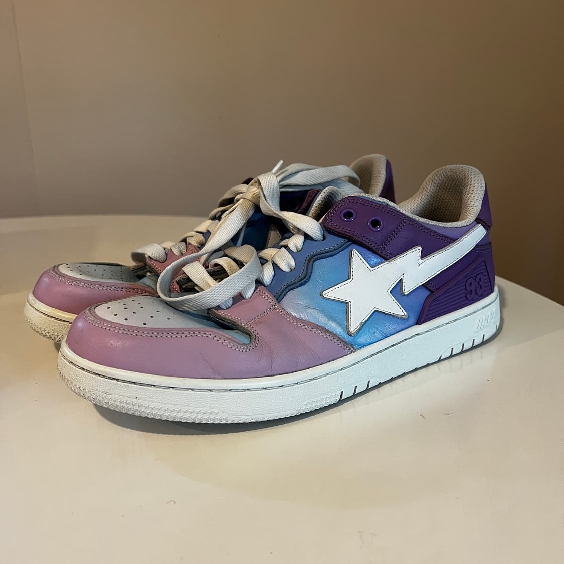 베이프 스케이트 스타 퍼플 그리데이션 스니커즈 상품이미지1
