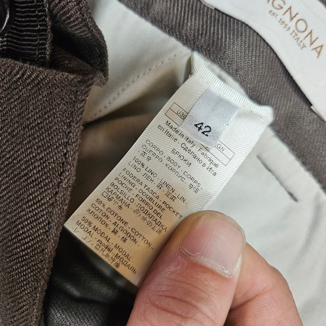 아뇨나(AGNONA) in Italy 21FW 레귤러 테이퍼드 팬츠 상품이미지10