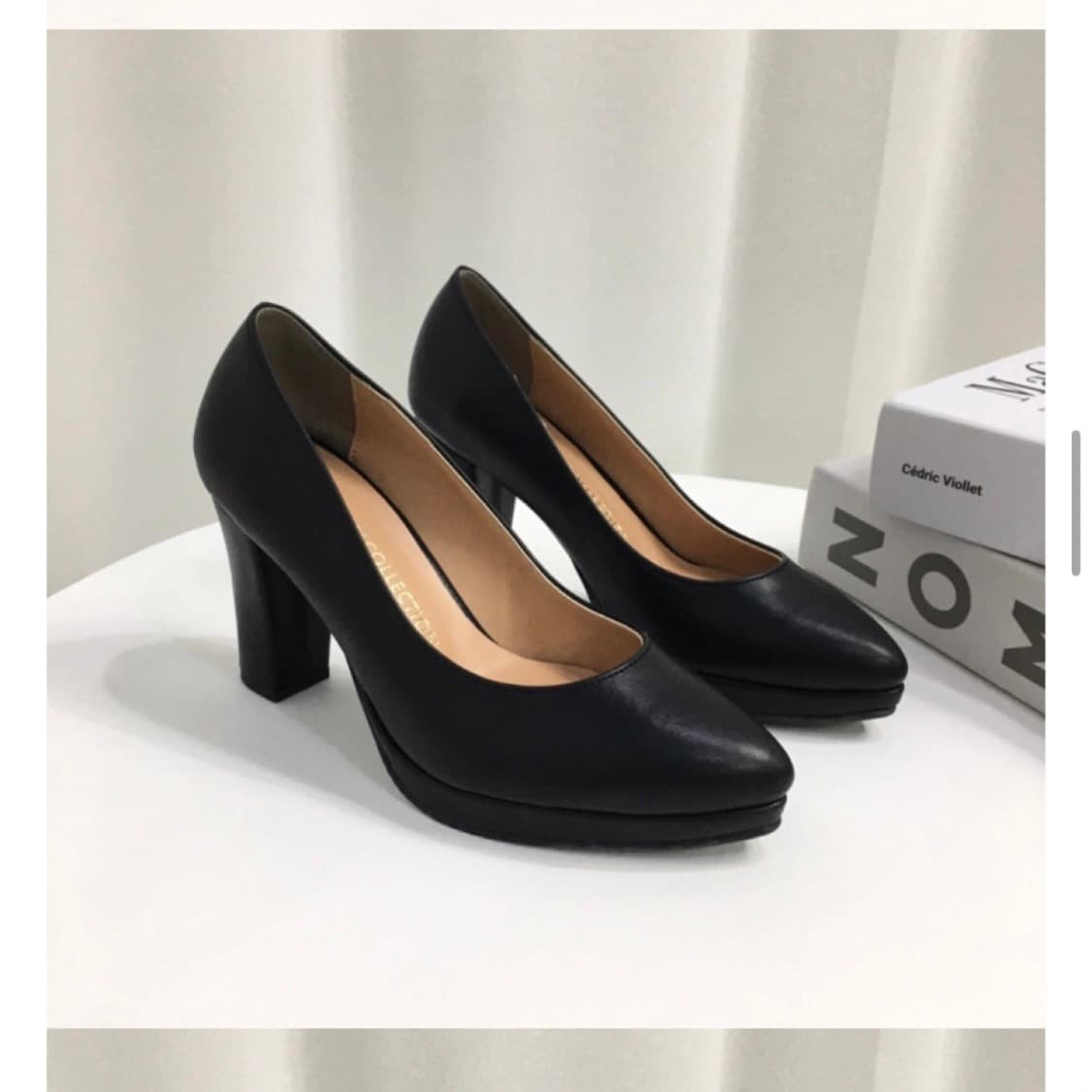 국산 스틸레토 가보시 통굽 펌프스 힐 상품이미지1