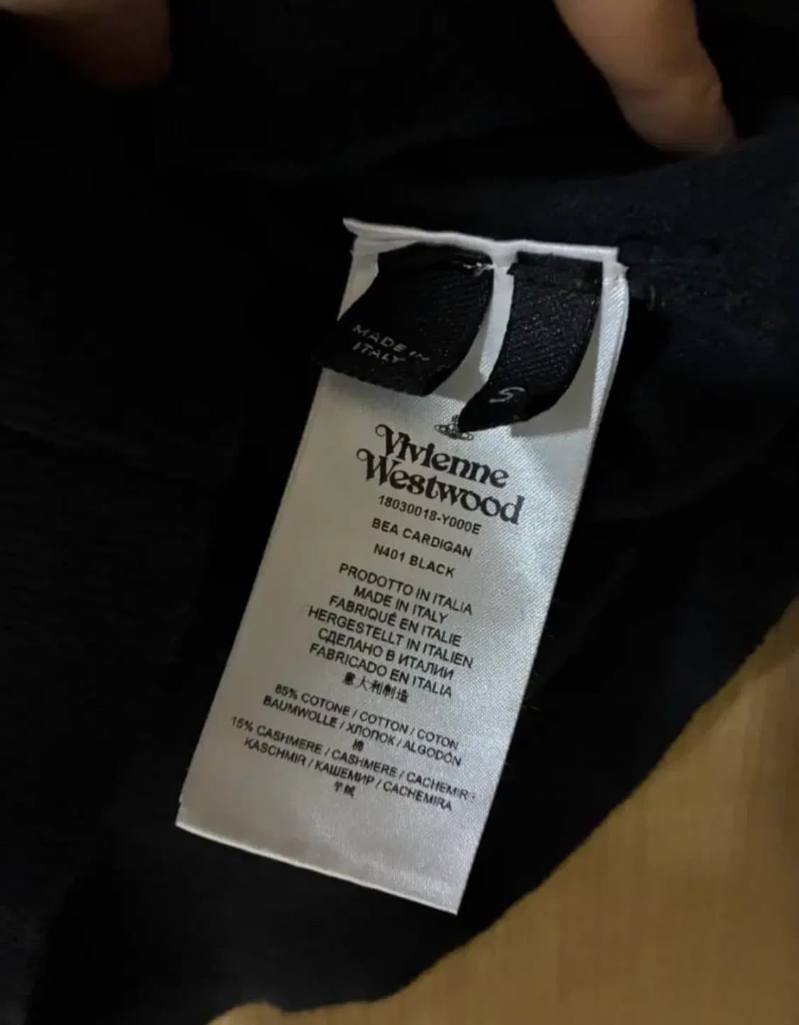비비안웨스트우드 베아 가디건 블랙 상품이미지2