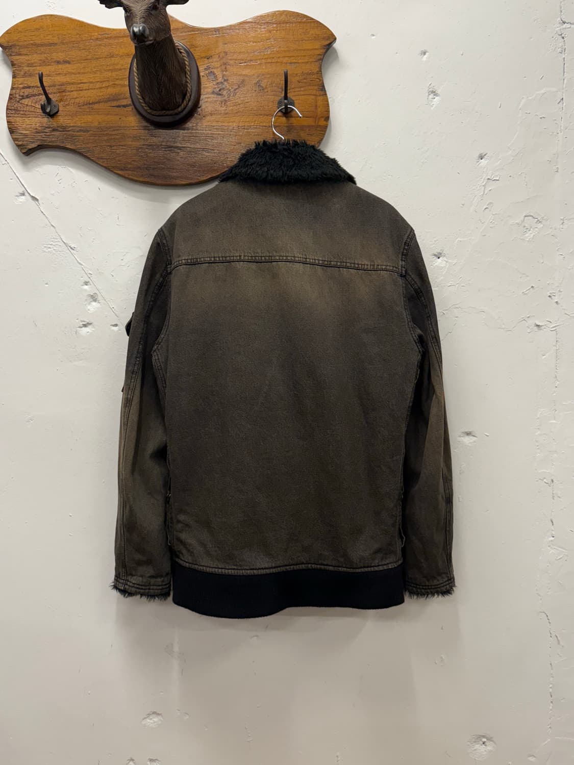 L) PPFM Cotton Fur-Collar Field Jacket 상품이미지5