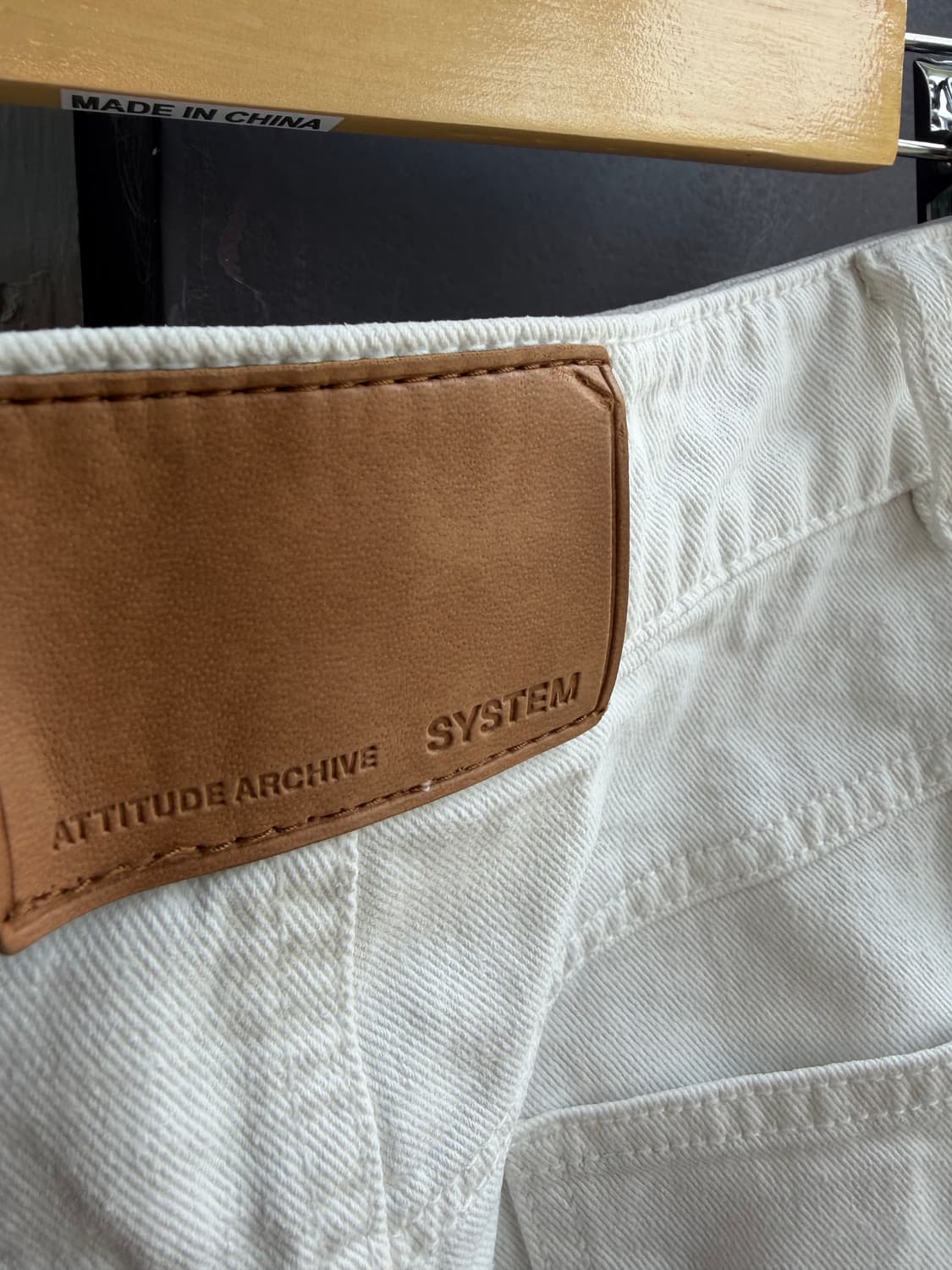 .64/ 시스템 23FW 화이트 코튼 스커트 상품이미지8