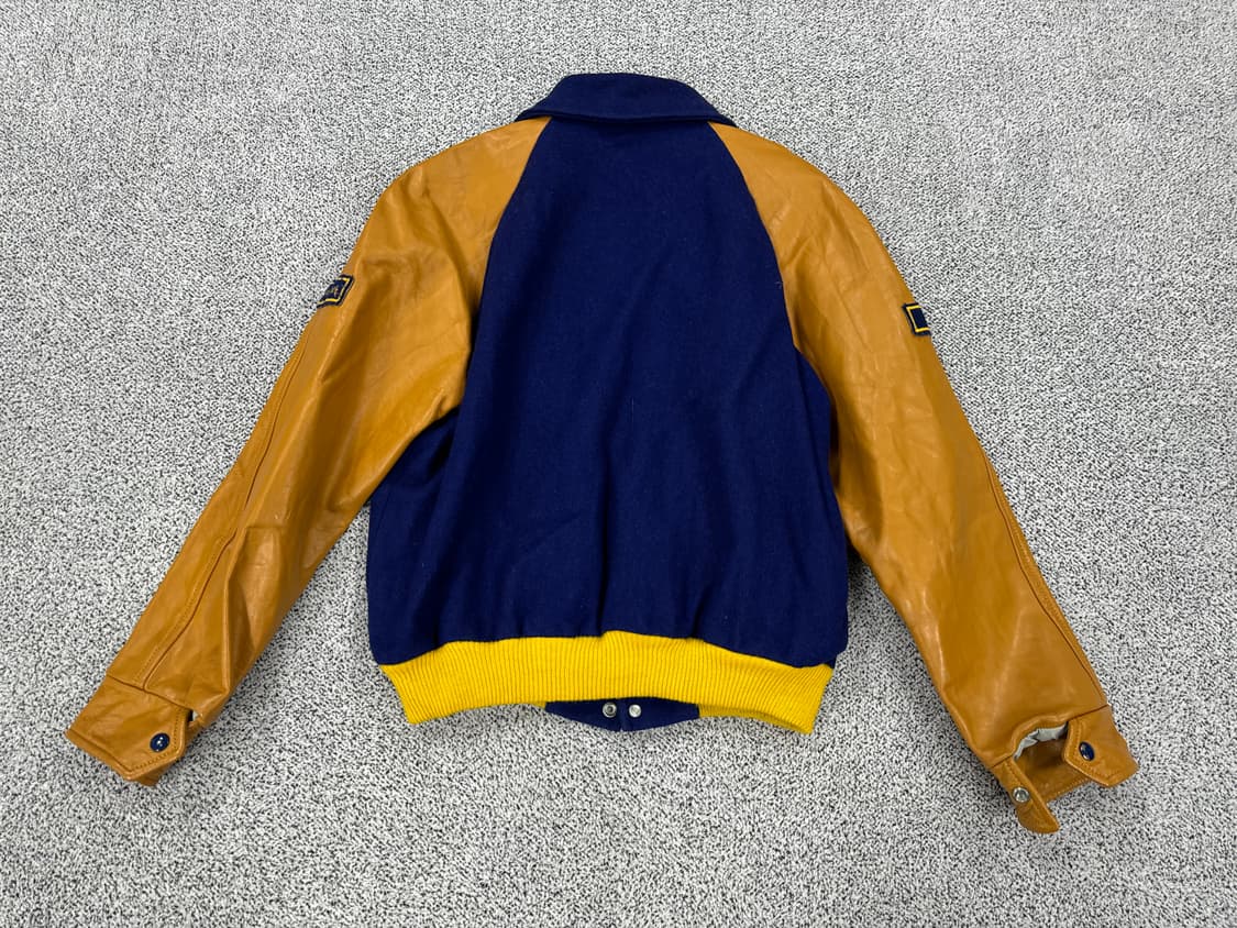 80-90s 빈티지 인디언 레더 바시티 상품이미지2