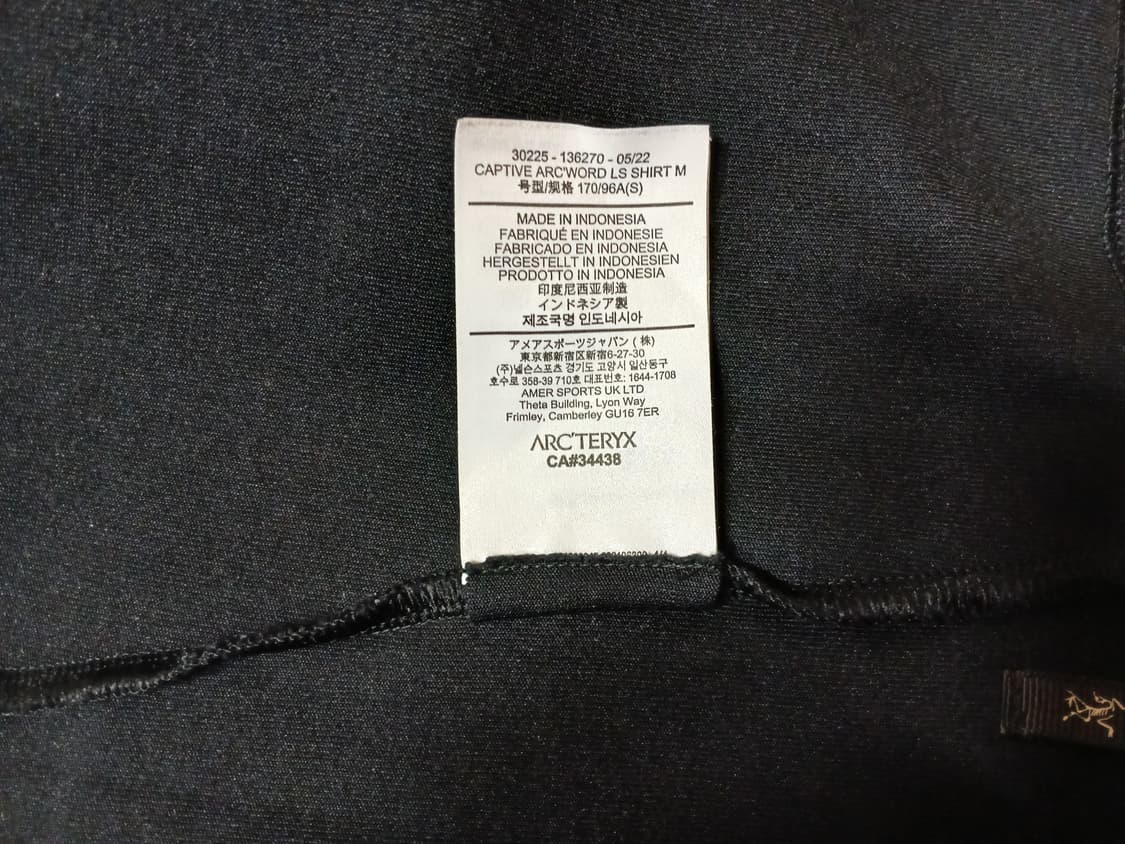 Arc'teryx Captive Arc'word LS  - 넬슨 정품 상품이미지8