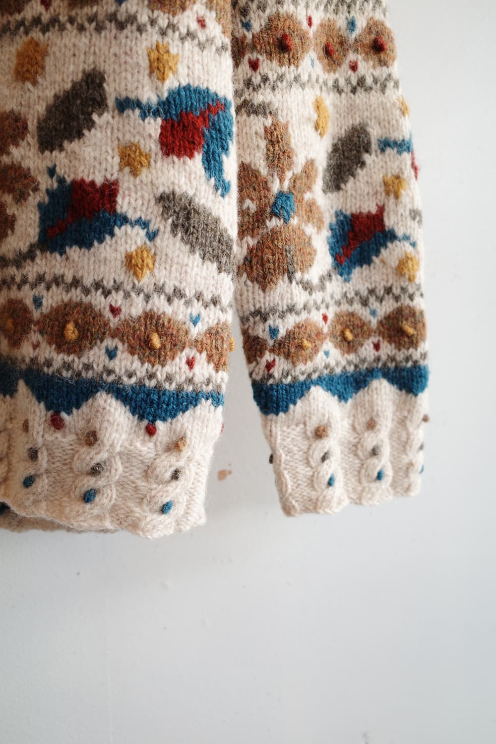 Japan brand 울 패턴 니트  상품이미지5