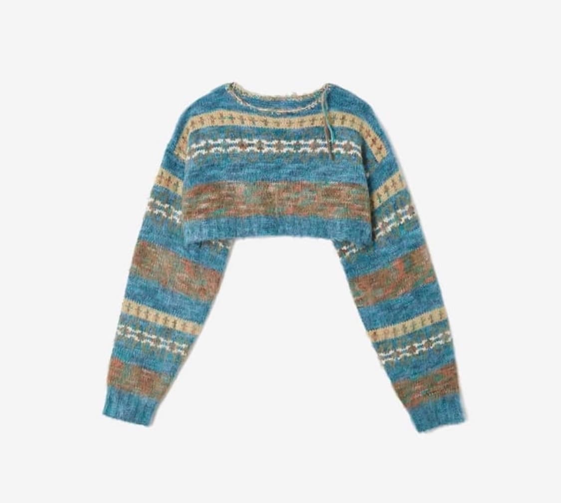 PERVERZE blend border knit 상품이미지1