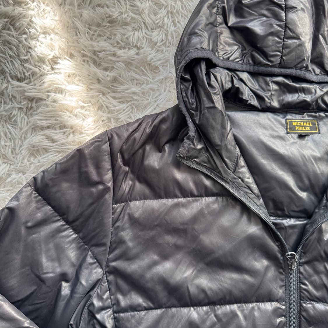 MICHALPHILIS 일본빈티지 후드패딩 경량패딩 빈티지패딩 L 100 상품이미지1