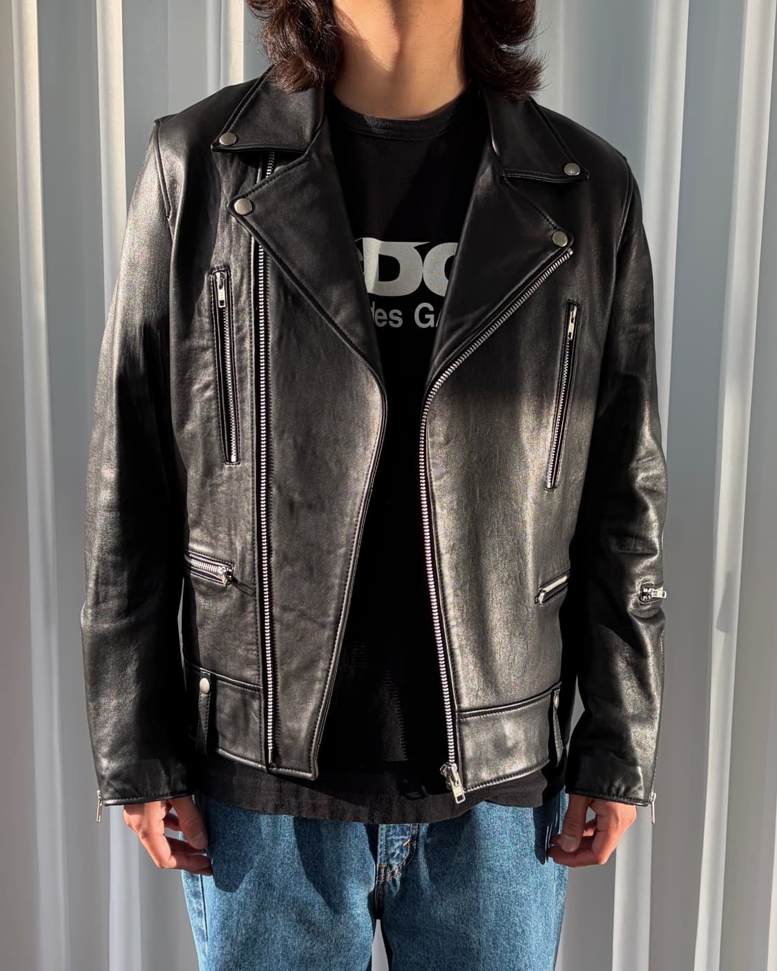 [L]비바스튜디오 테리 라이더 램스킨 양가죽 자켓 상품이미지1