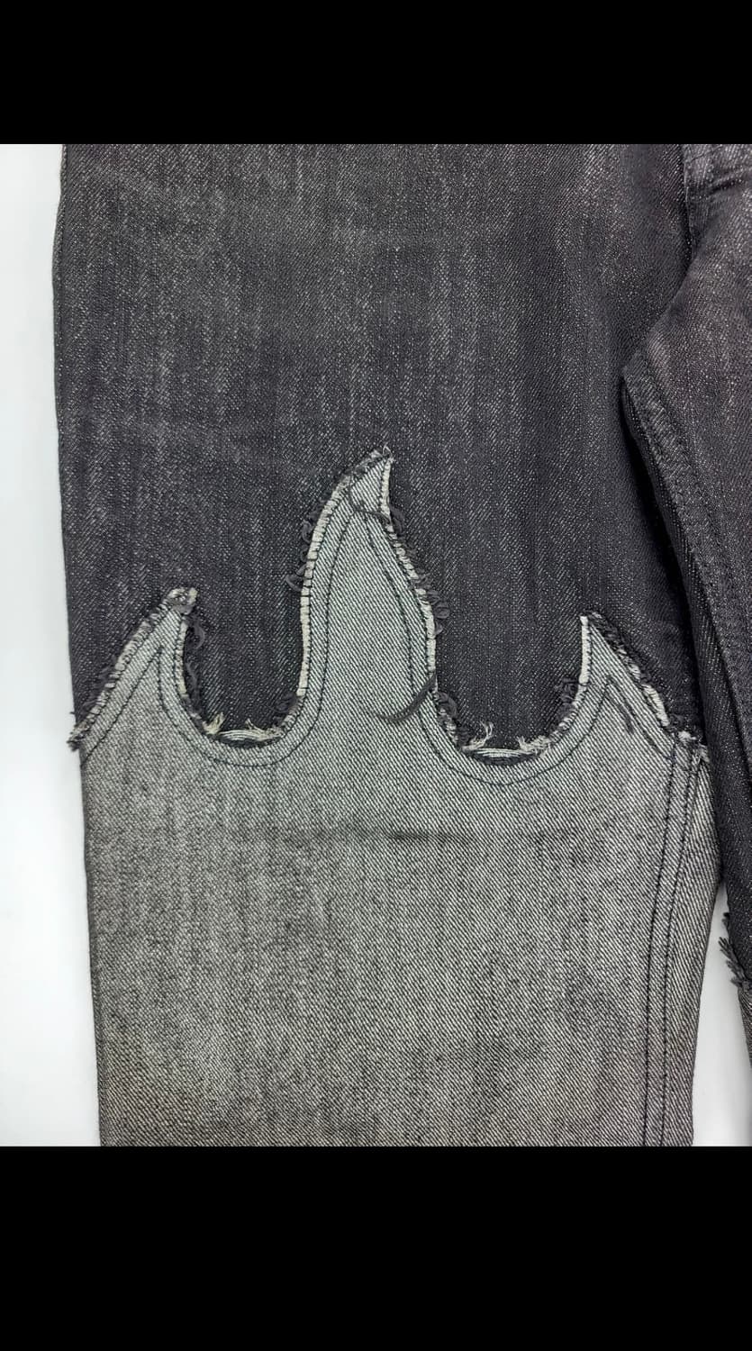 00s 백본 인사이드아웃 플레임 데님팬츠 상품이미지2