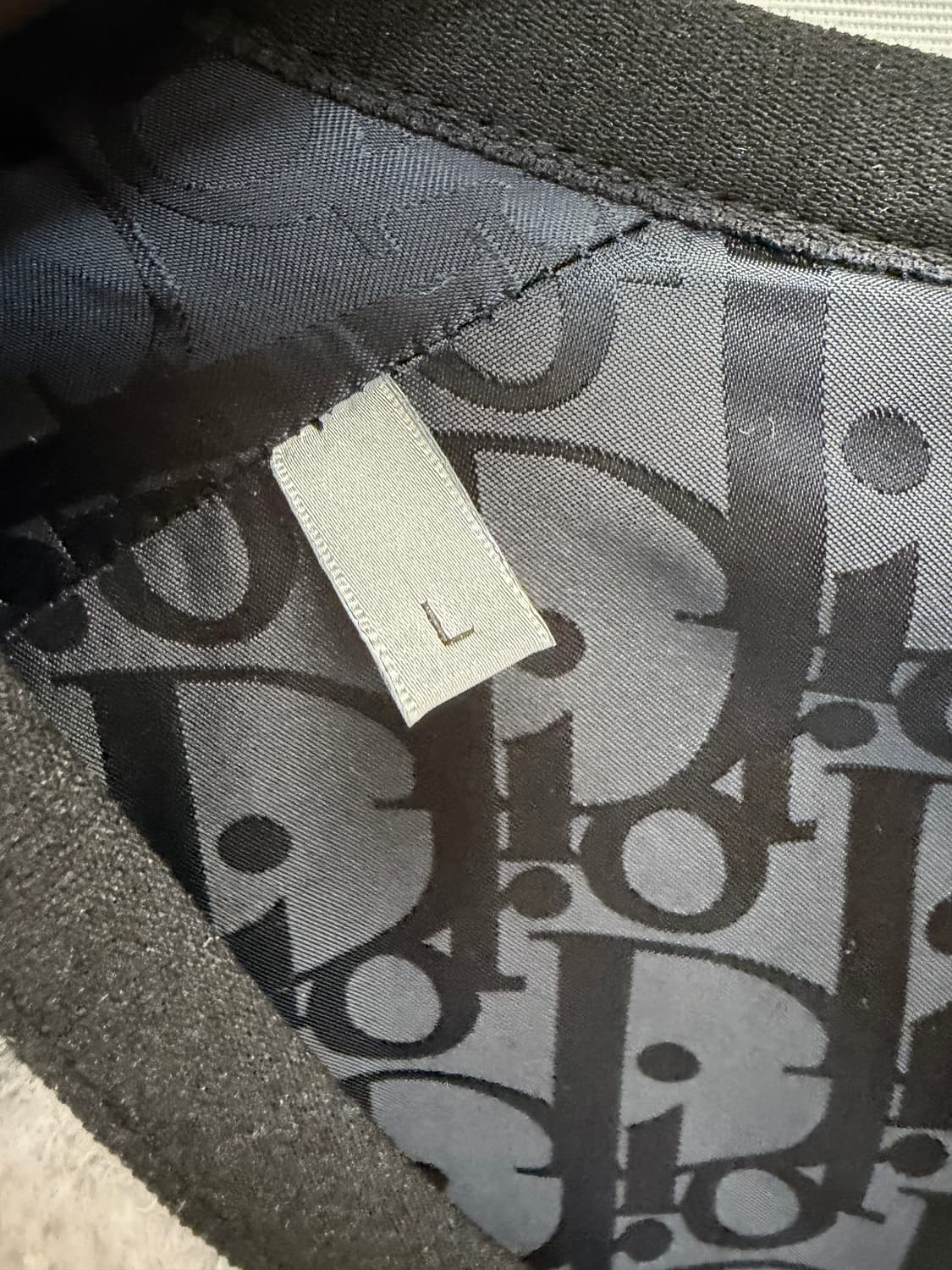 디올 x 피터 도익 울 허리 재킷 버튼다운 플리스 재킷 (100)  상품이미지5