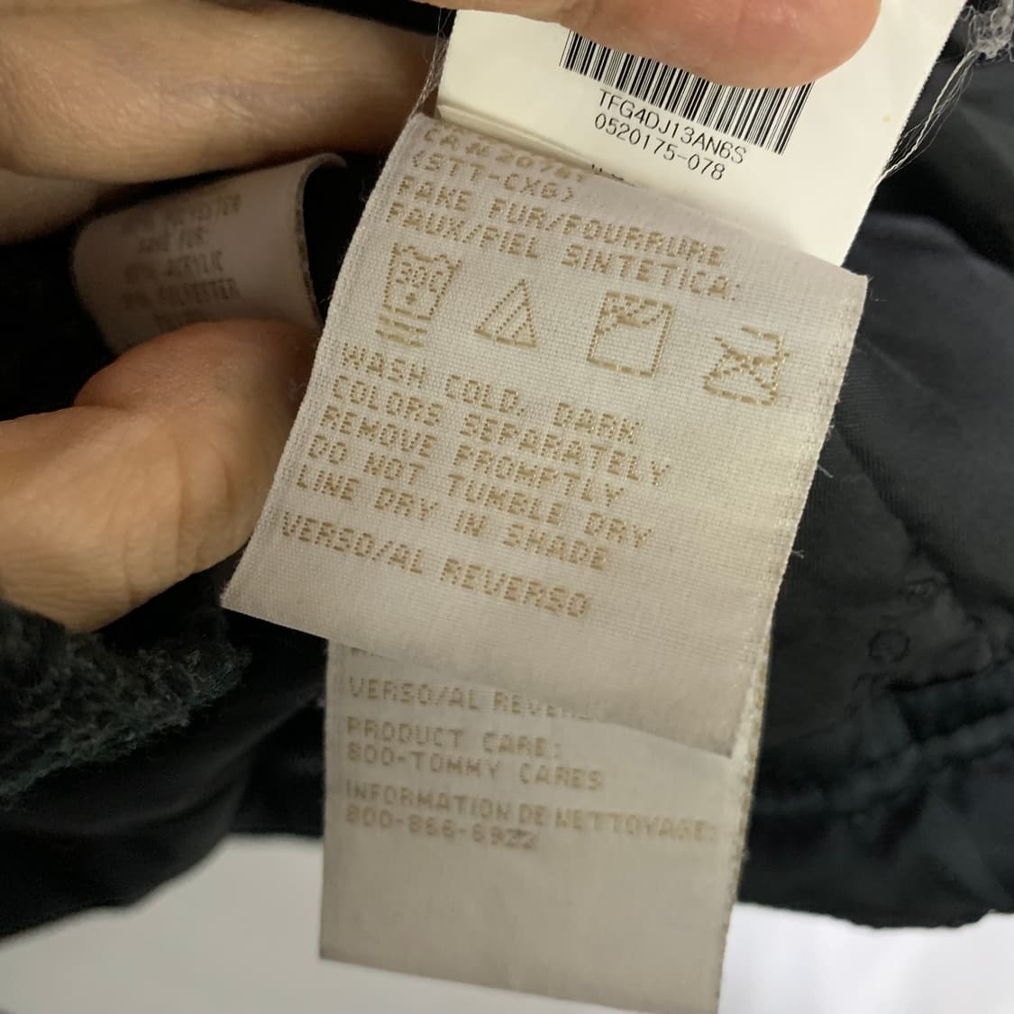 타미힐피거 블랙 포켓 패딩 자켓 점퍼 빈티지 S 상품이미지8