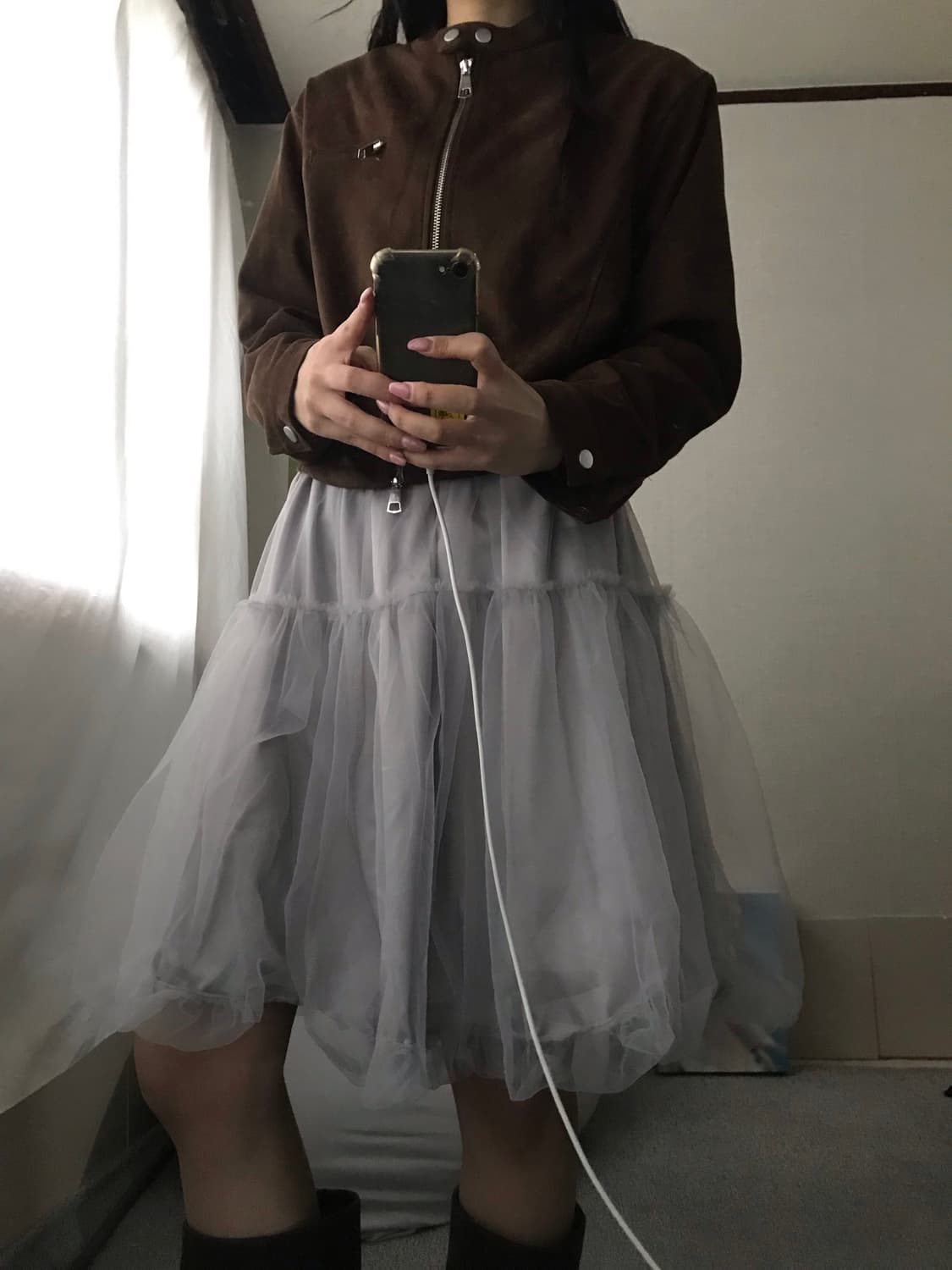 빈티지 브라운 스웨이드 자켓 상품이미지4