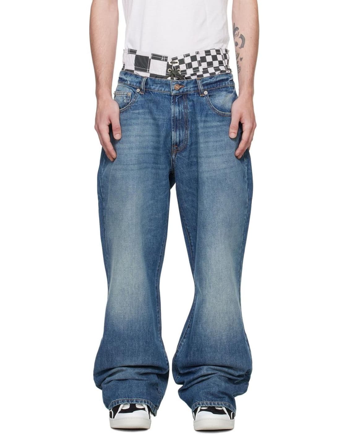 Erl distressed regular fit jeans 상품이미지1