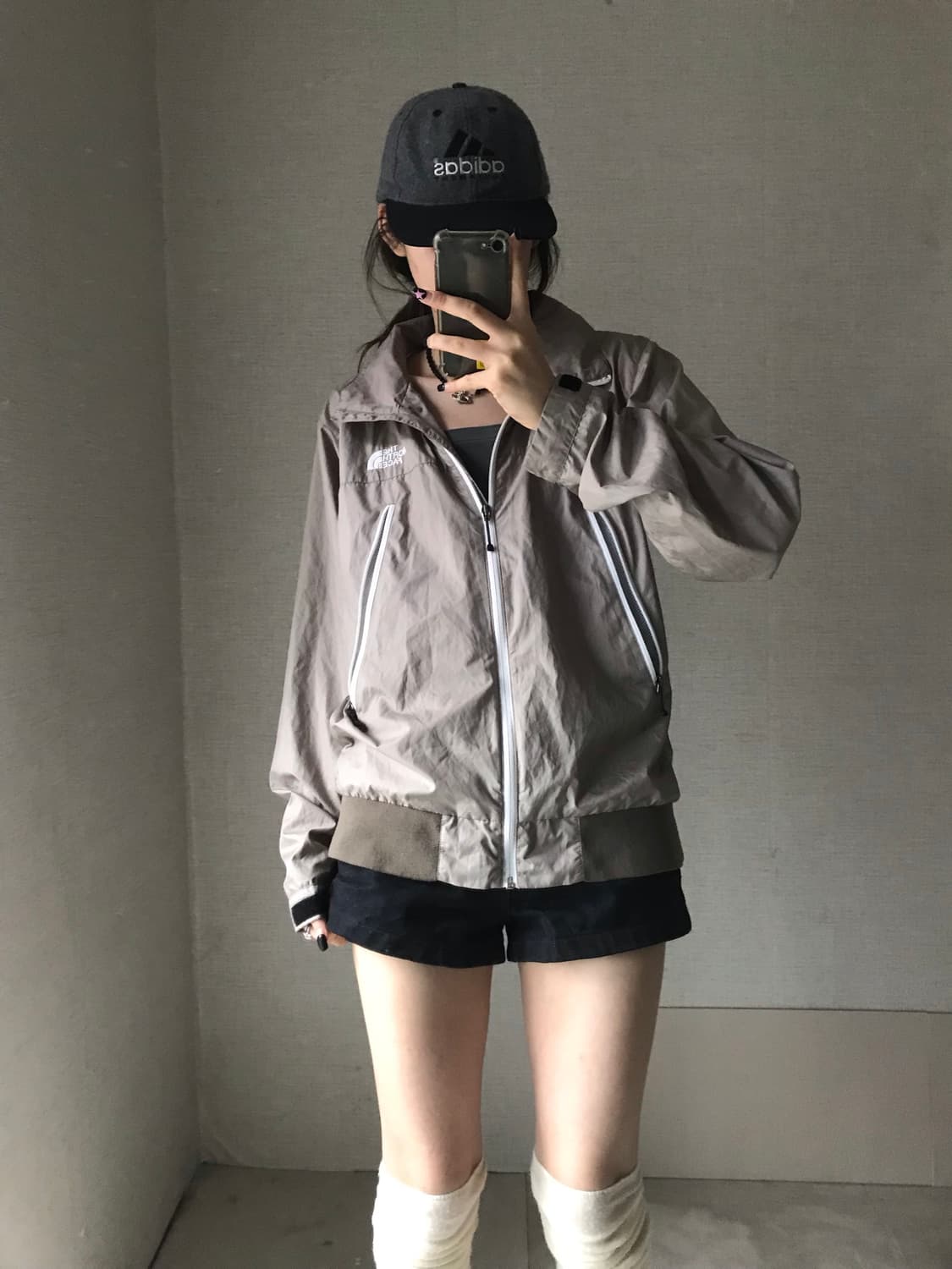 노페 카키브라운 바람막이 상품이미지4