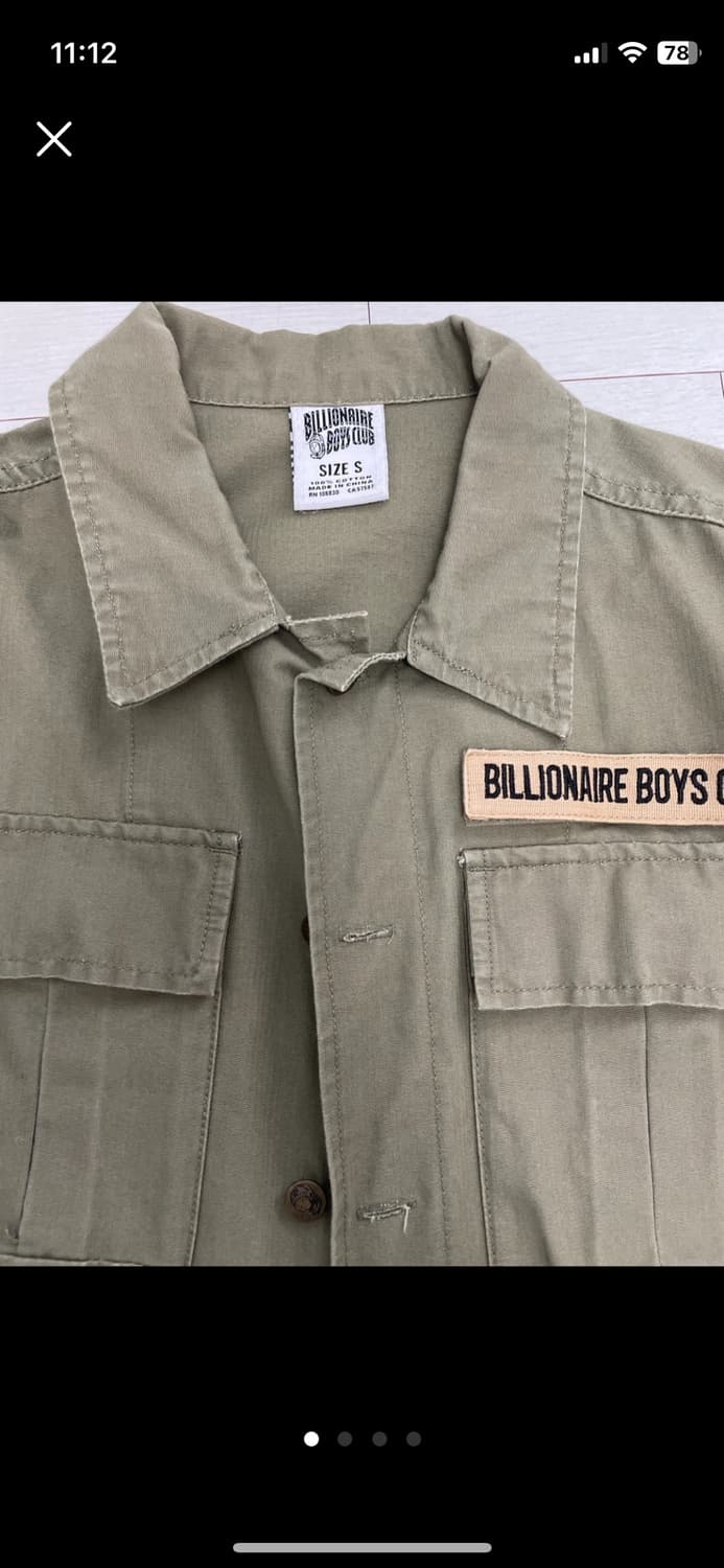 Billionaire Boys Club 카키색 셔츠 자켓 S 상품이미지1
