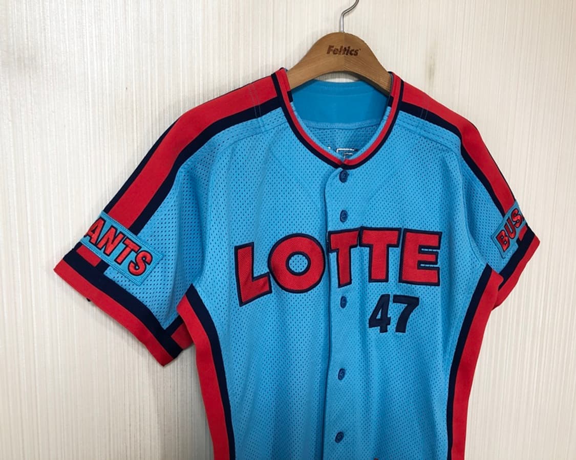KBO 카멜레온어센틱 롯데자이언츠 챔피언원정 유니폼/져지 90 상품이미지4