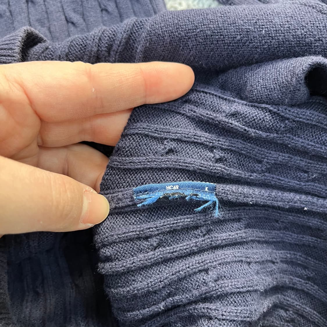 실측확인 폴로랄프로렌 여성 케이블 가디건 0320M 상품이미지2